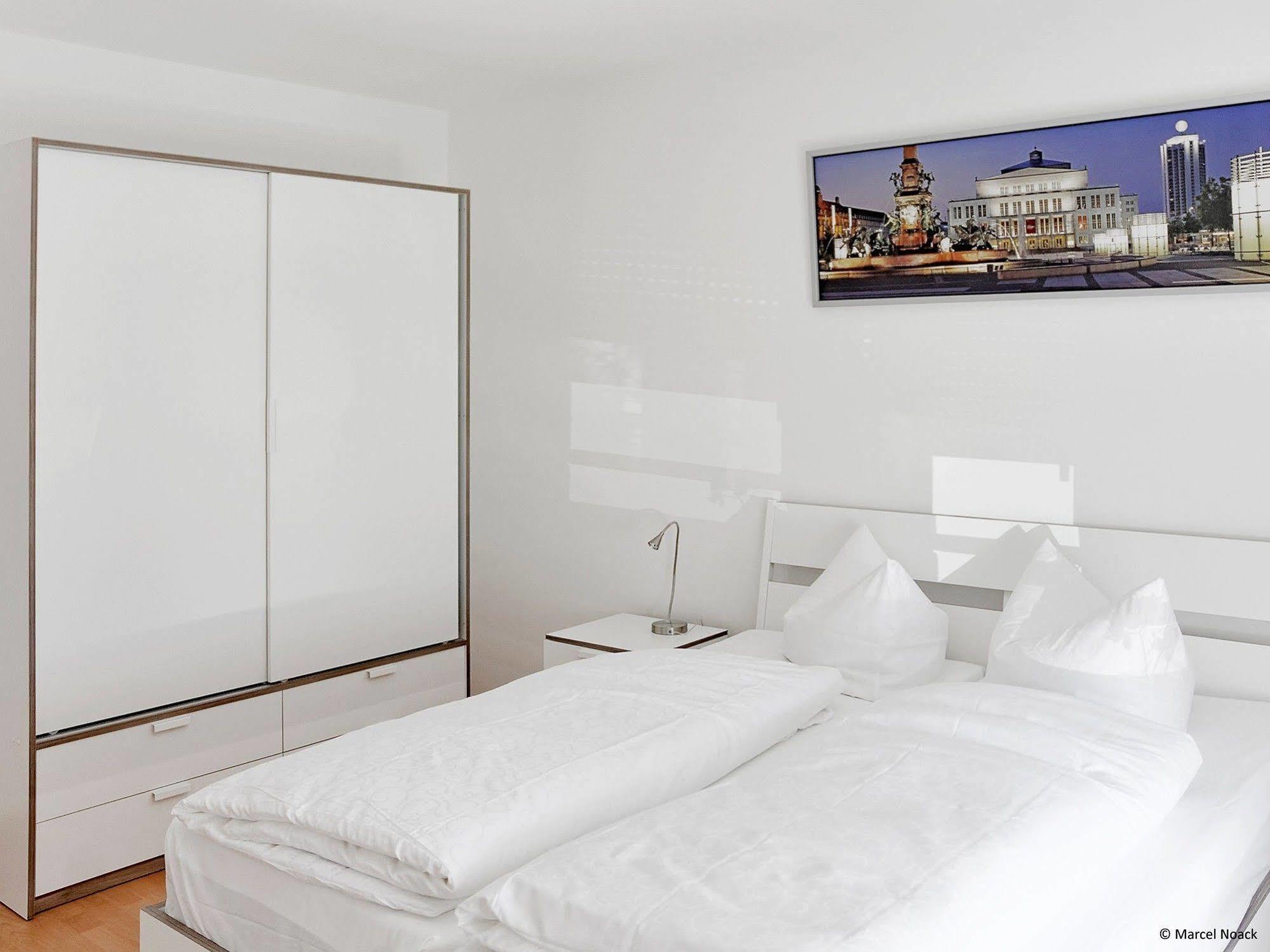 City Park Apartments - #11.02 - Luxus Apartment Mit Tiefgarage Leipzig Eksteriør billede